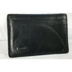 Tornabuoni Italy Slim Flat Wallet & Credit Card Holder Black